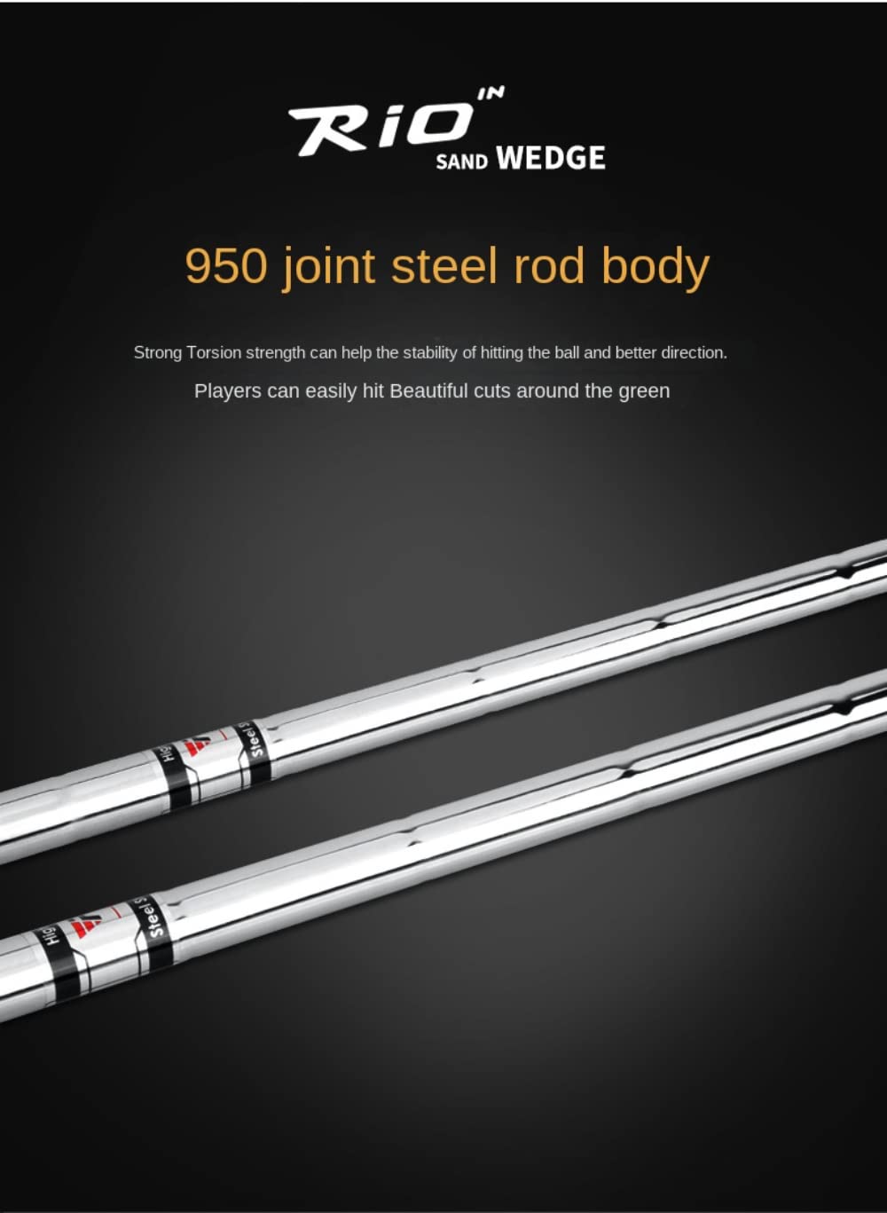 Wedges de Golf 52/56/60 Grados Golf Club Wedge Wide Bottom Sand Rod para Mujeres y Hombres