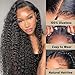 20 Inch Glueless Wigs Human Hair Pre Plucked Pre Cut 5x5 HD Lace Closure Wigs Human Hair Deep Wave Human Hair Wigs For Black Women 180% Density Brazilian Virgin Deep Wave Lace Front Wig