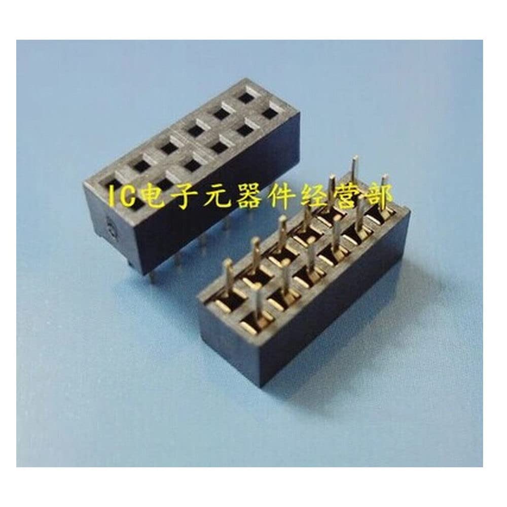 260PCS 2.54mm 2 X 6 Pin Gold-Plated Double Row Straight Female Pin Header ROHS