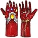 Gauntlet Gloves Iron Man LED Light Latex Gauntlet Gloves for Kids,Adults,Boys Halloween Costumes Props Red
