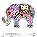 Seeka Pink Painted Elephant Pin - P0712