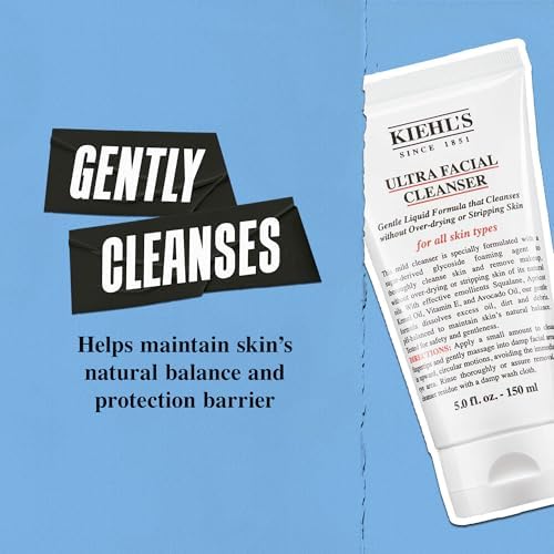 Kiehl's Ultra Facial Cleanser, Gentle Face Wash for All Skin Types, Foaming and Hydrating Formula, Gently Exfoliates and Moisturizes, Removes Makeup and Oil, Dermatologist-Tested and Fragrance-Free — view 3