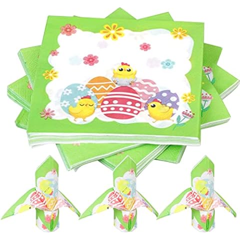 40 Huevos de Pascua Servilletas de papel Cover