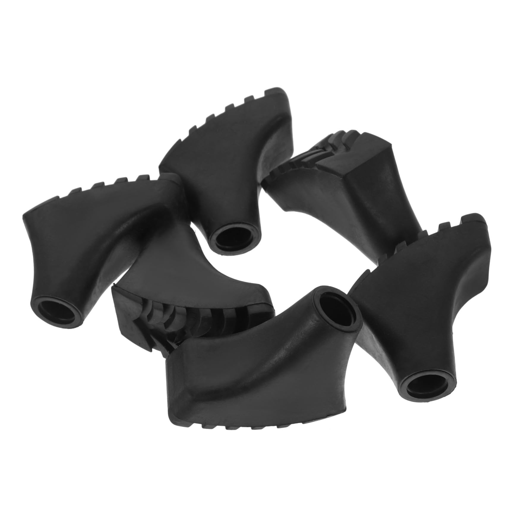 BESPORTBLE Unterlage Stand TIPP Abs Stehende Füße Wanderausrüstung Wanderschaft Zubehör Trekkingstock Gummifuß Rohrgummispitzen Ersetzen Kletterstockfußabdeckung Black