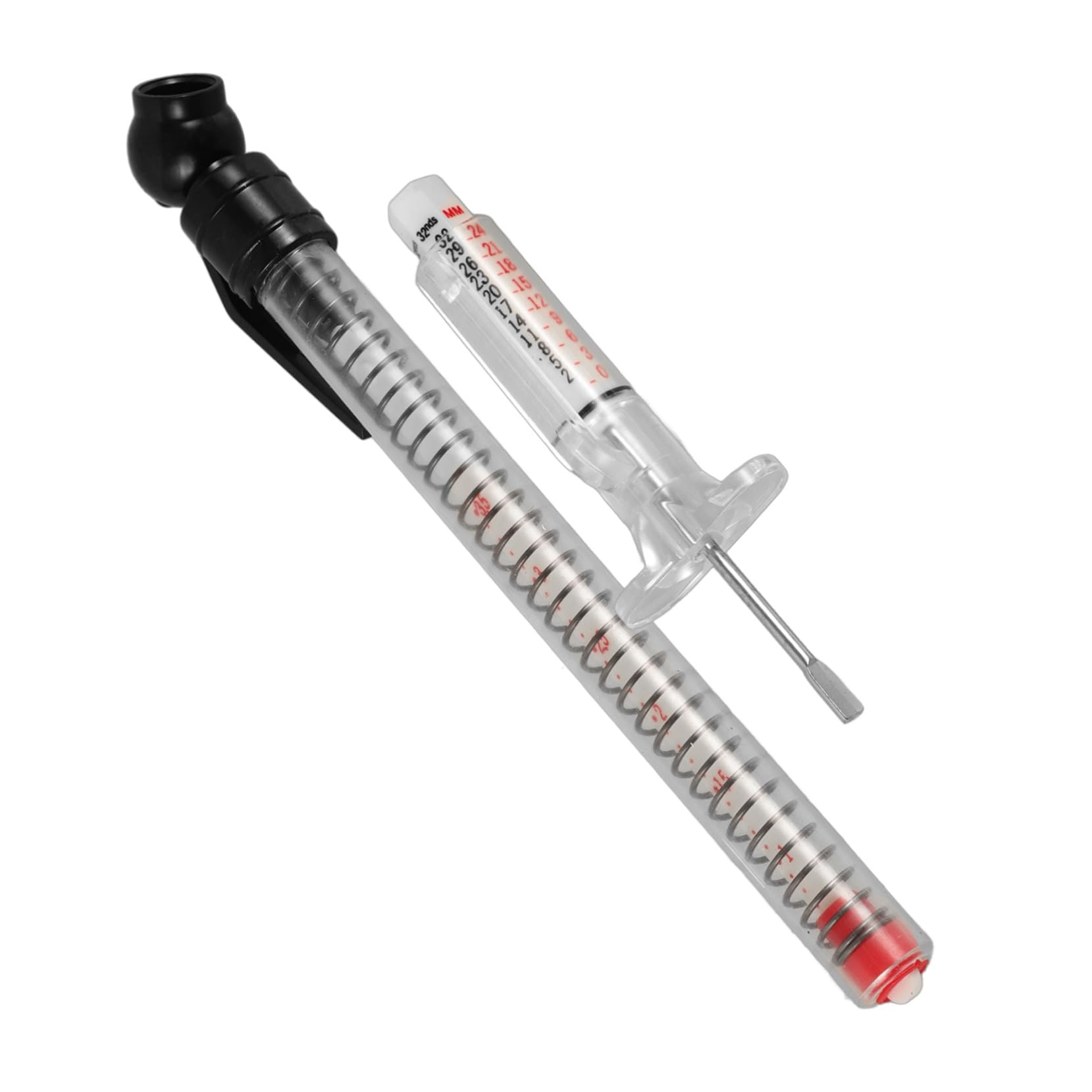 FUNOMOCYA 1Set Tire Tread Depth Gauge Tool Accurate Measurement for Tire Depth Compatibility for Cars and Trucks Portable Design for Easy Carrying and Use Essential for Safety