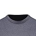 Men's Crew Neck Vintage Stripes Sweater Fashion Slim Fit Lightweight Sweatshirts Color Block Knitted Pullover Top (Grey,XX-Large)