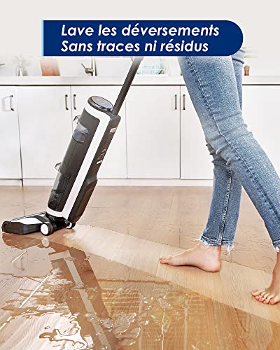 Tineco Floor One S3 Nettoyeur Sec/Humide Intelligent des Sols Durs 3 en 1 Aspirateur Balai Sans Fil Sans Sac Puissant Avec l'Ecran LED Auto Nettoyage Wifi Connection - Image 5