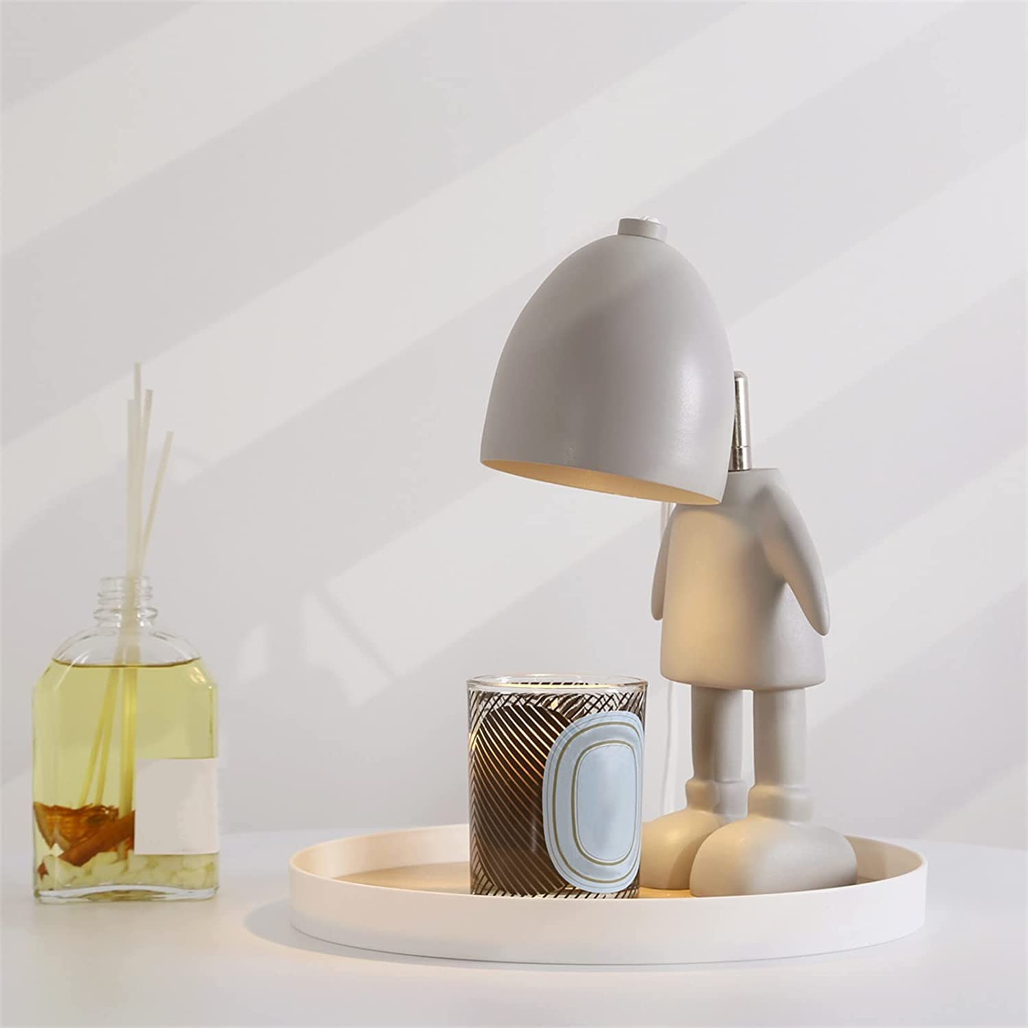 NOBRIM Riscaldatore di Candele Lampada Touch Melting Candela Scaldacandele per Candele Profumate Sciogli Cera Lampada Scaldino con Potenza Luminosa A-Regolabile Comodino Interno
