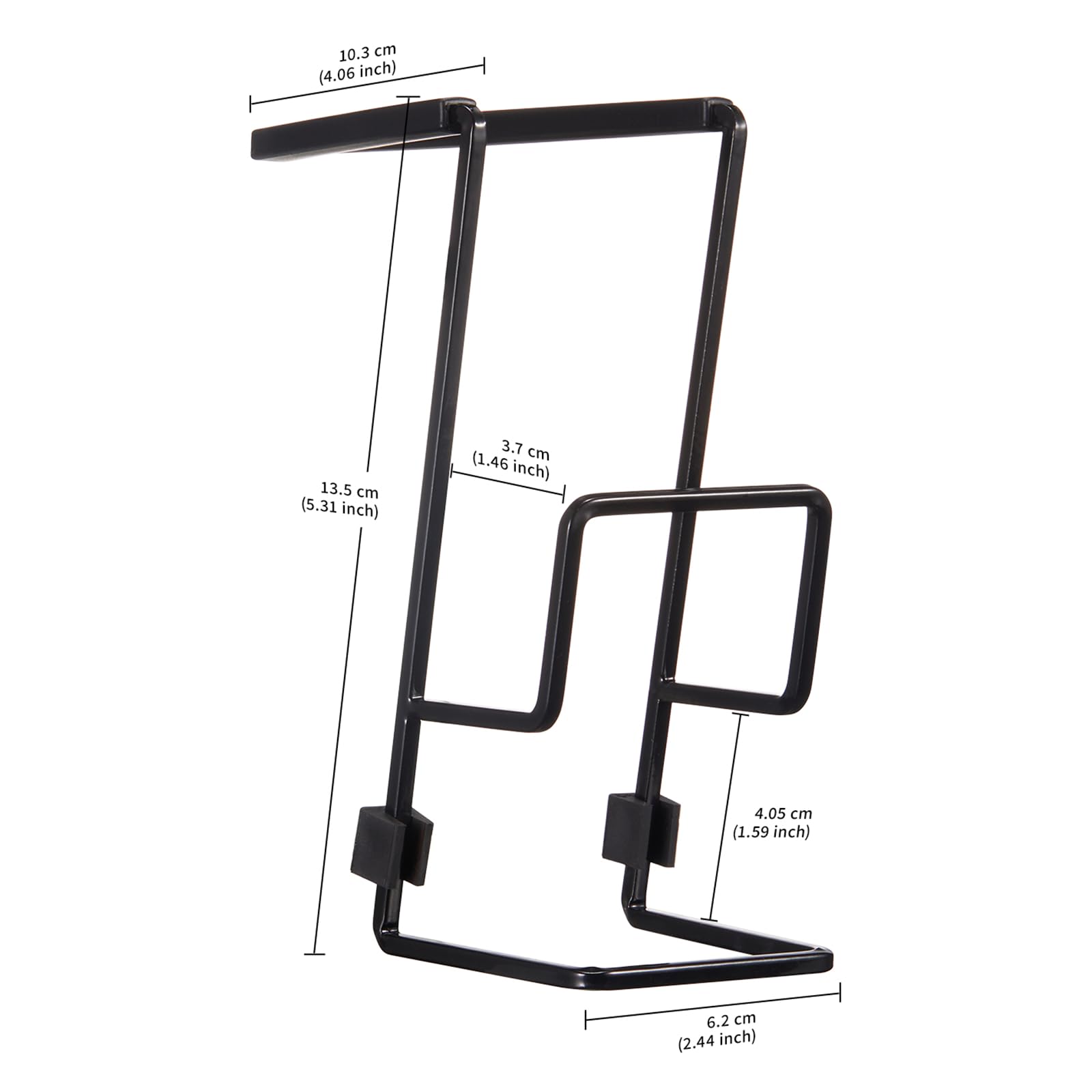Schwammhalter für Küchenspüle, Schwarz, Größe XL