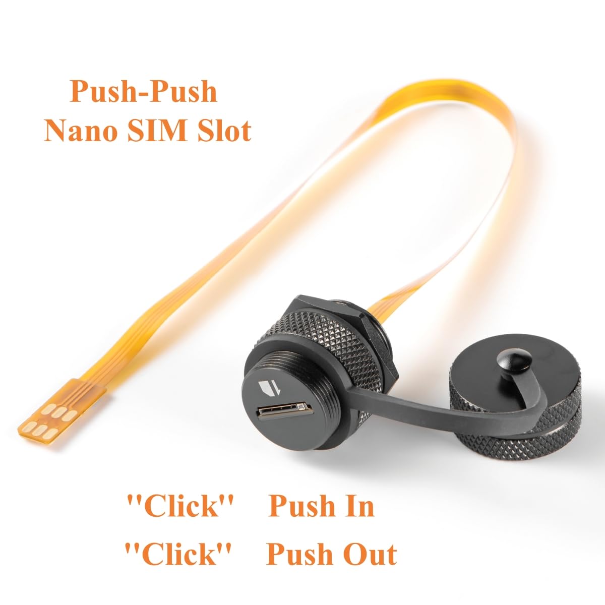 Cable de extensión de tarjeta nano SIM IP67 para exteriores, montaje en panel macho a hembra, extensor flexible FPC, cable adaptador plano nano SIM, cable adaptador plano para 4G/LTE, 5G