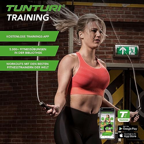 Tunturi Unisex Adult Speed Jump Rope With Tubing - Grey, 20 x 15 x 5 cm - Image 2