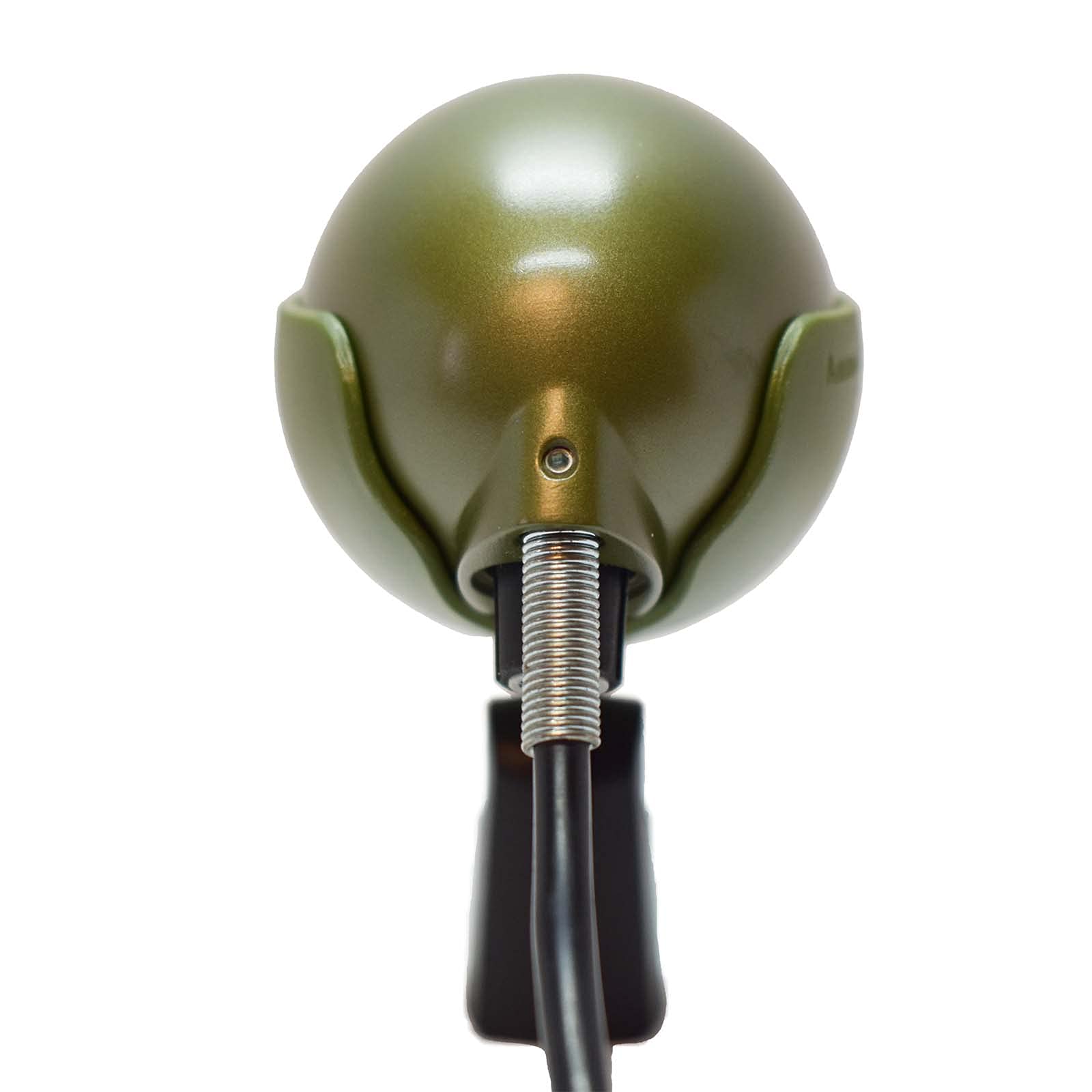 Ammo Clip 520 Support de micro Bullet compatible avec Shure 520DX Green Bullet, Superlux D112/C et autres microphones harmonica similaires (vert olive)