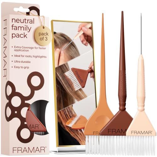 FRAMAR ensemble 3pc brosses teinture cheveux neutre