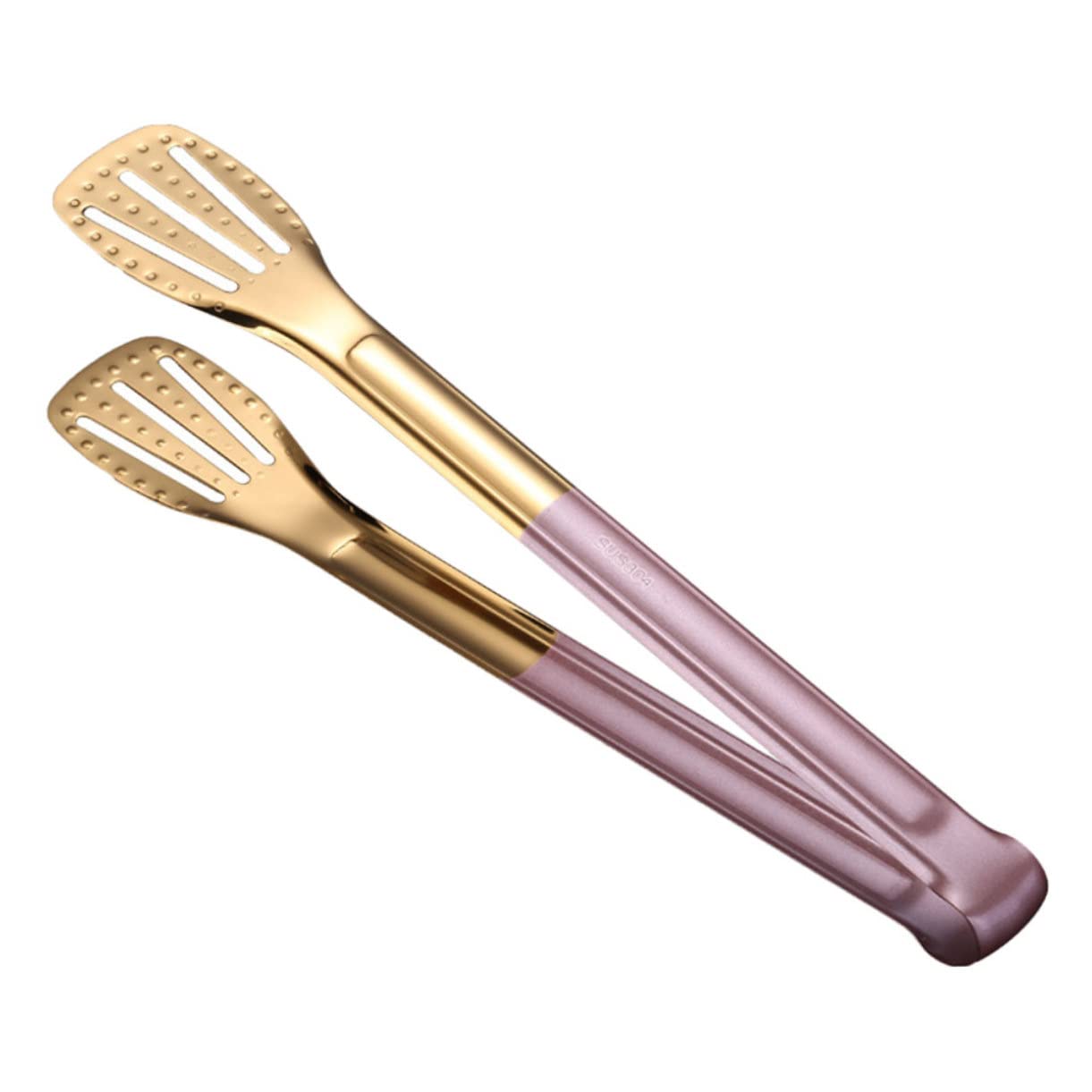 FUNOMOCYA 1Pc Slip Stainless Steel Food Clip Tool for Cooking Grilling and Serving Practical Food Tong for Bread Steak and More for Home and Restaurant Use