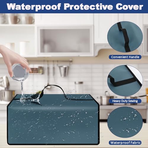 Image of Dust cover for Keurig Single Serve K-Cup Pod Coffee Maker, Heavy Duty Waterproof Coffee Machine Cover for Keurig K-Express, K-Mini and K-Iced Single Serve K-Cup Pod Coffee Maker (Blue)
