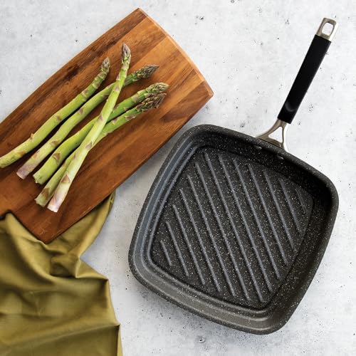 Nordic Ware Verde Aluminized Steel Cookware with Ceramic Coating, Searing Grill Pan 10-Inch - Image 4