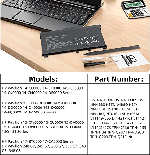 Fugen Laptop Battery HT03XL for H-P 14-CE0025TU CE0034TX CE CF DF 15-CS DA DB DW CS0037T 250 255 G7 HSTNN-LB8L LB8M DB8R L11421-421 422 541... - Image 5