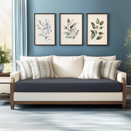 Image of Chunyi Jacquard Polyester Spandex Cushion Slipcover (Sofa Cushion, Gray)