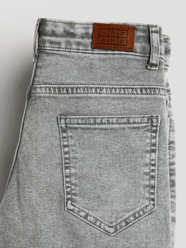 Image of Urbano Juniors Boy's Straight Fit Washed Denim Jeans Stretchable