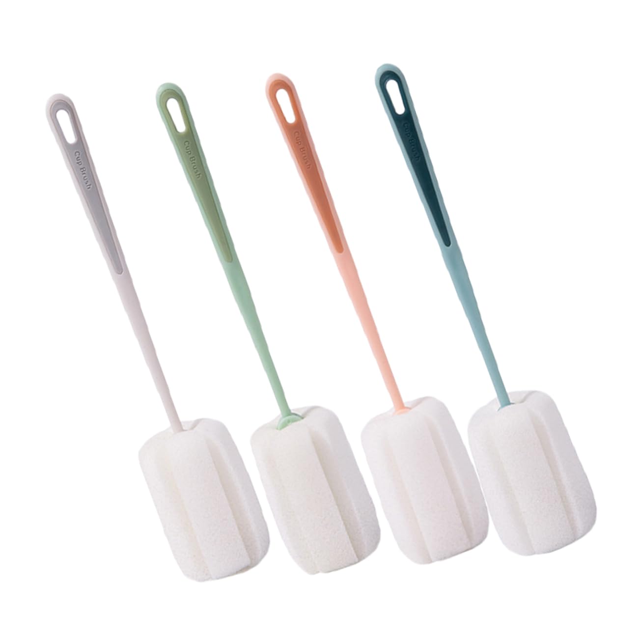 Zerodeko 5 Set Di Strumenti Per La Pulizia Spazzola Per Bottiglie Per Viaggio Spazzola Spugna Leggera E Multifunzionale 4 Pezzi * 5