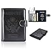 ACdream Passport Holder Cover, Leather Travel Wallet Case, RFID Blocking Document Organizer Protecrtor, with Slots for Credit Cards, Boarding Pass, for Women and Men - Black