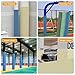 Basketball Pole Pad Self-Adhesive Garage Pole Padding Wrap Around Waterproof Basketball Hoop Padding for Square/Round Pole Sponge Pole Cover for Playground Basement Column