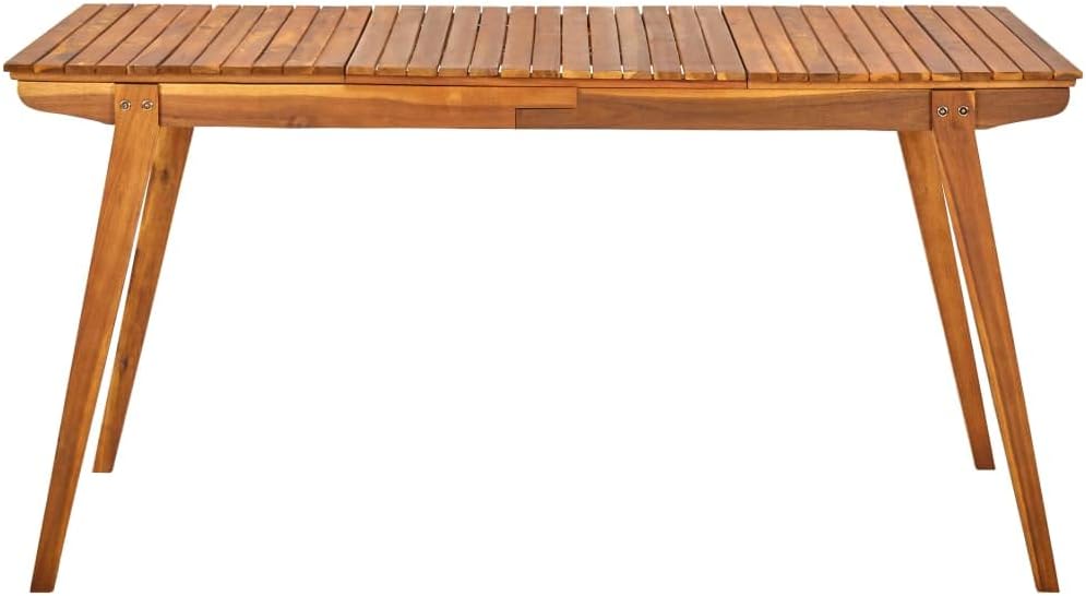 Outdoor Coffee Table, Conversation Coffee Table, Patio Dining Table for Patio, Deck, Lawn, Garden, Patio Table 59.1"x35.4"x29.5" Solid Acacia Wood