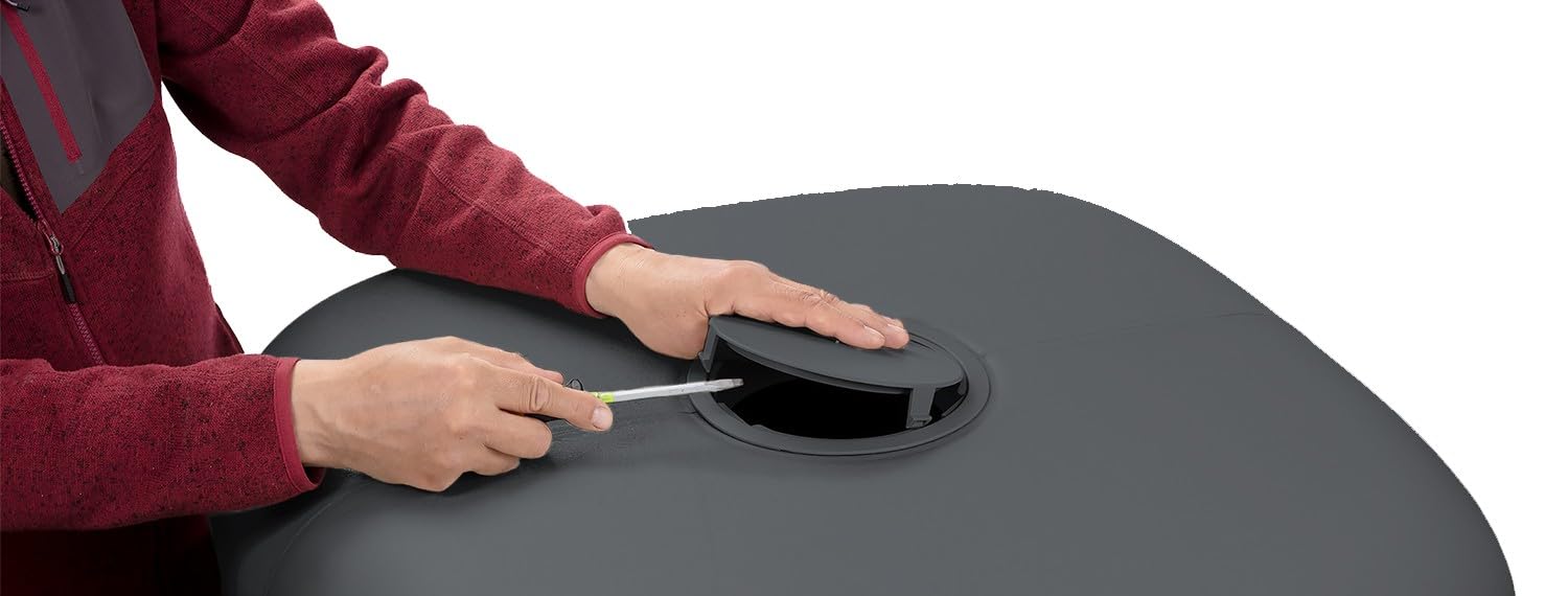GARANTIA CUBUS Set Completo de depósito de jardín 340 L Graphite Grey con Grifo de Salida de plástico y Conector para bajante
