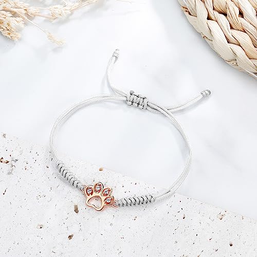 JENDEAR SHINE Rope Bracelet for Women, Hand Braided Rope Chain Adjustable, Birthday Friendship Graduation Gift for Women Girls Sisters Friends2
