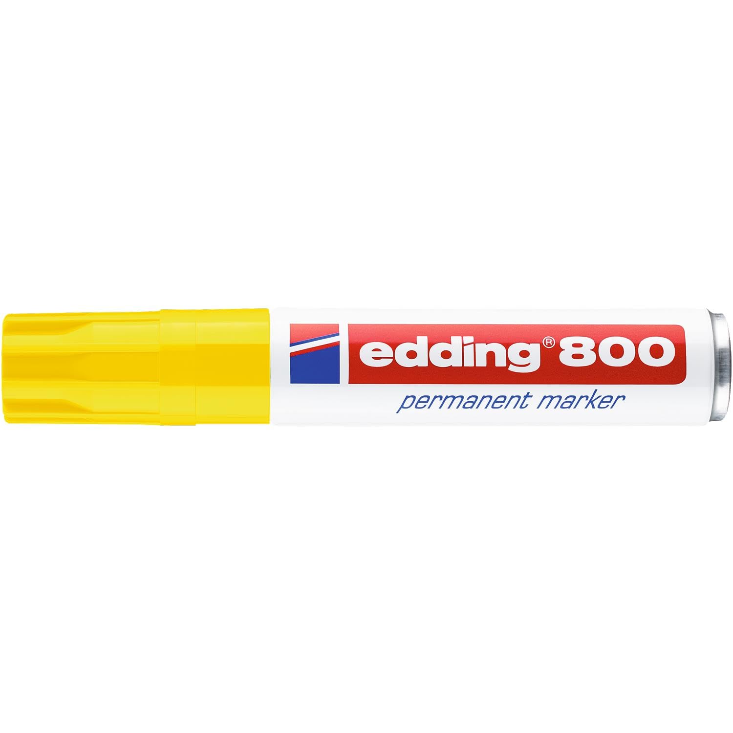 Edding - Lote de 5 rotuladores permanentes, 800 cuerpos de aluminio (4-12 mm), color amarillo