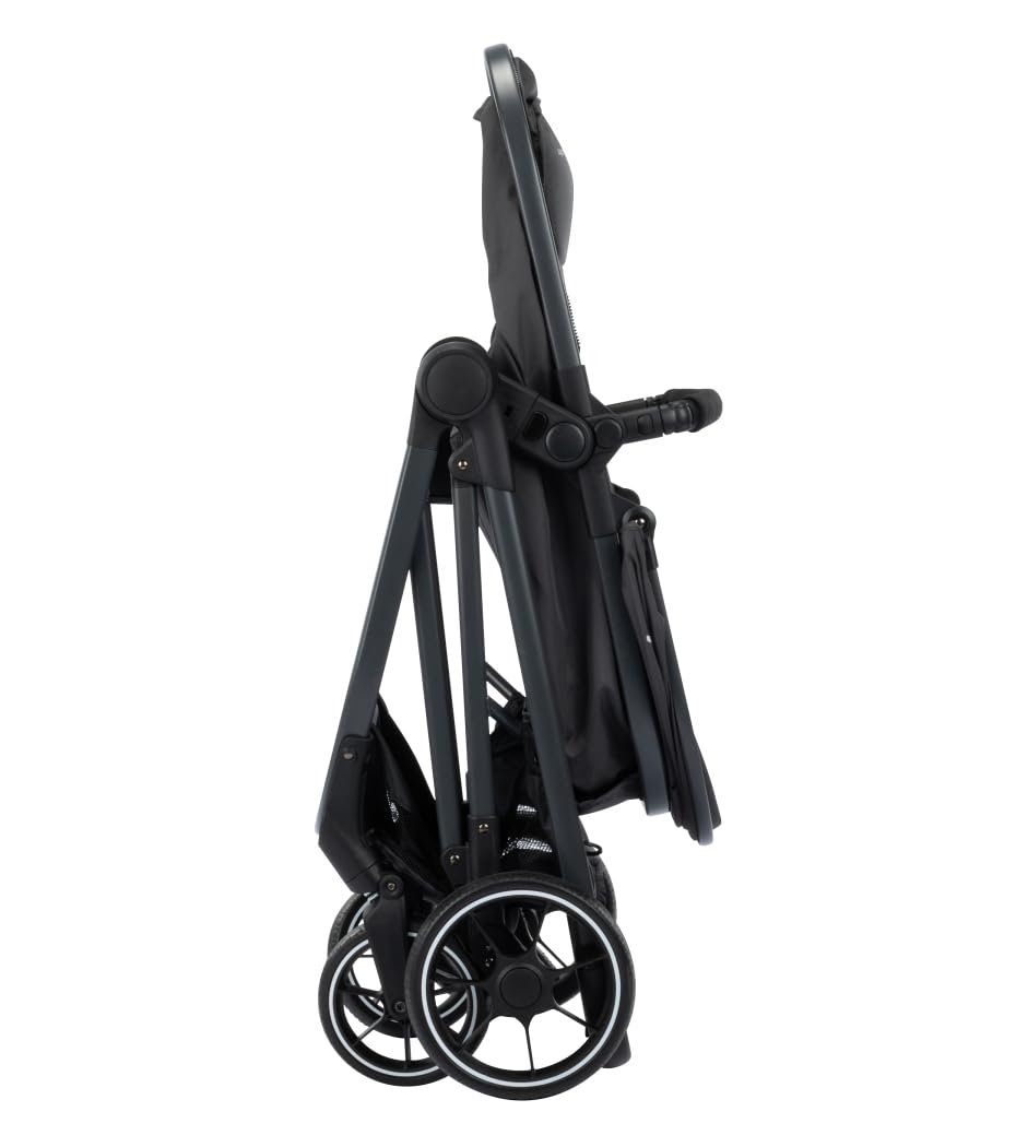 Bebeconfort Brume Trio, cochecito 3 en 1 con silla de coche, de 0 a 4 años, set de cochecito ligero, mecanismo de plegado compacto, Mineral Graphite