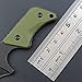 Ccanku C1294 Fixed Blade Knife,9Cr18Mov Blade G10 Handle EDC Tool Neck Knife for Outdoor, Camping, Hiking, Fishing with kydex Sheath (Army Green)