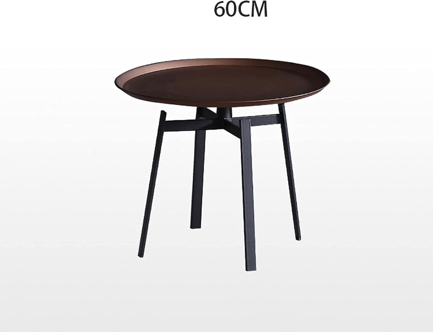 The Bedside Table Is Black,Retro Industrial Style Bedside Cabinet,Round Wrought Iron Night Stand,Small Apartment Coffee Table, Side Table, Bedroom, Living Room(Size:50 * 60cm,Color needed