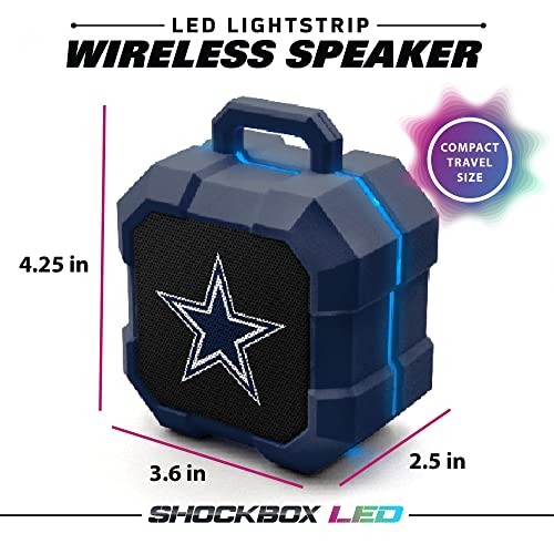 Soar Nfl Shockbox Led Wireless Bluetooth Speaker, Dallas Cowboys #TOP2