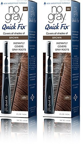 No Gray Quick Fix Instant Touch-Up for Gray Roots (Set of 2, Brown (M. Brown))