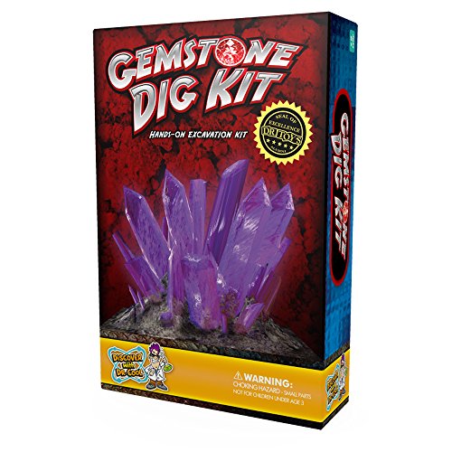 Gemstone Dig Science Kit â€“ Excavate 3 Amazing Crystals