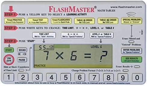Handheld Computer for Mastering All Basic "Math Facts" that Makes Flashcards Obsolete