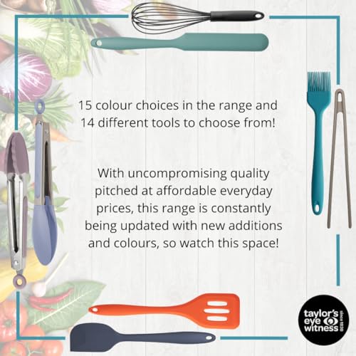 Taylors Eye Witness Mini Silicone Lagoon Blue Palette Knife - Dishwasher Safe. Flexible & Perfect Size For Icing Cupcakes, Buns & Pastries. Odour, Stain & Heat Resistant (260°C/500°F) 5 Year Guarantee - Image 6