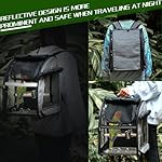 SUERTREE Bird Carrier Bag with Indestructible Stainless Steel Mesh, Bird Travel Cage with Stand, Easy to Clean Backpack for Parrot, Portable Bird Travel Bag, Pet Transparent Breathable Travel Cage - Image 5