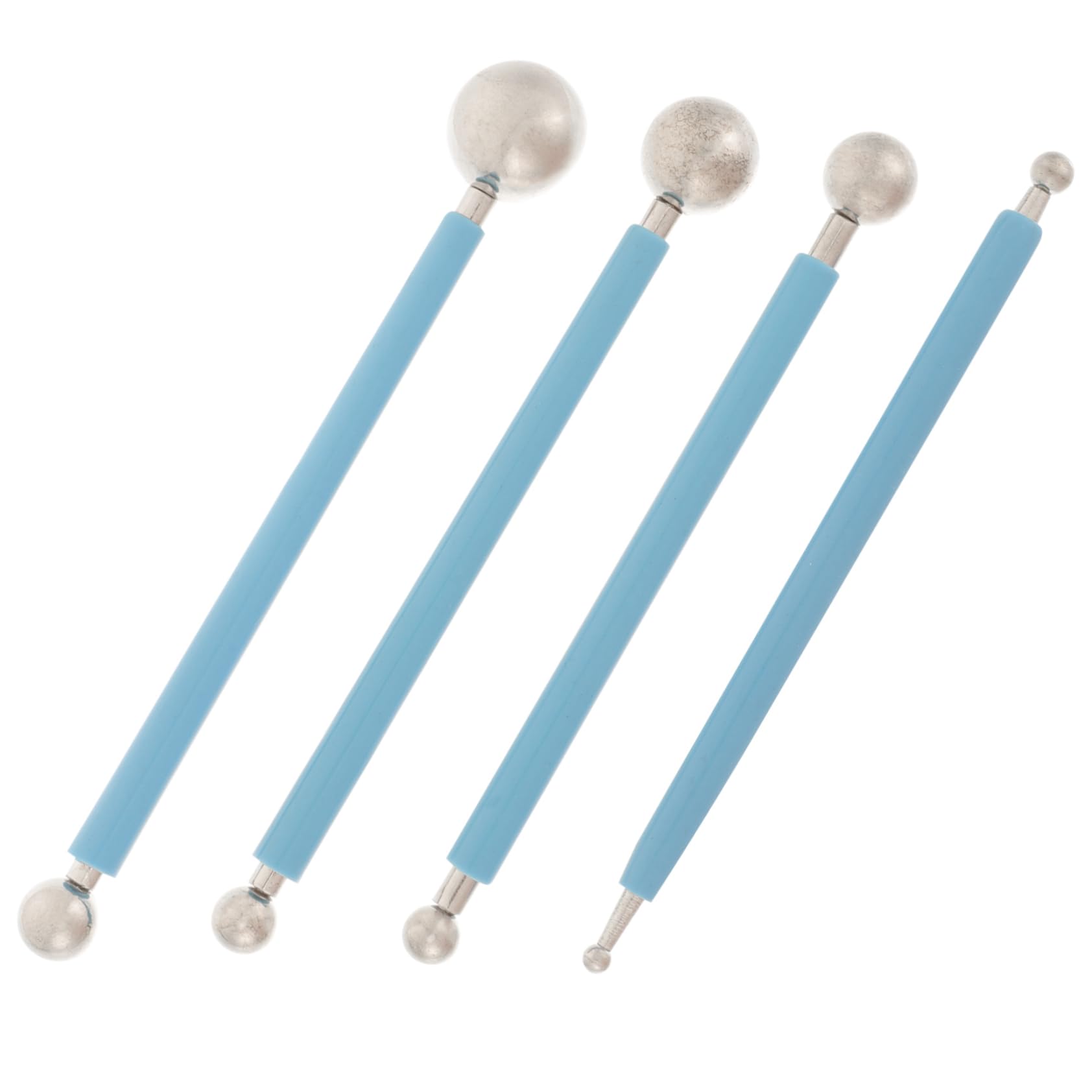 Artibetter 4 Set Utensili per Presse in Argilla Strumento per Scolpire L'argilla Strumenti per L'Arte della Ceramica Scultura Strumento di Pressatura per Argilla 4 Pezzi * 4