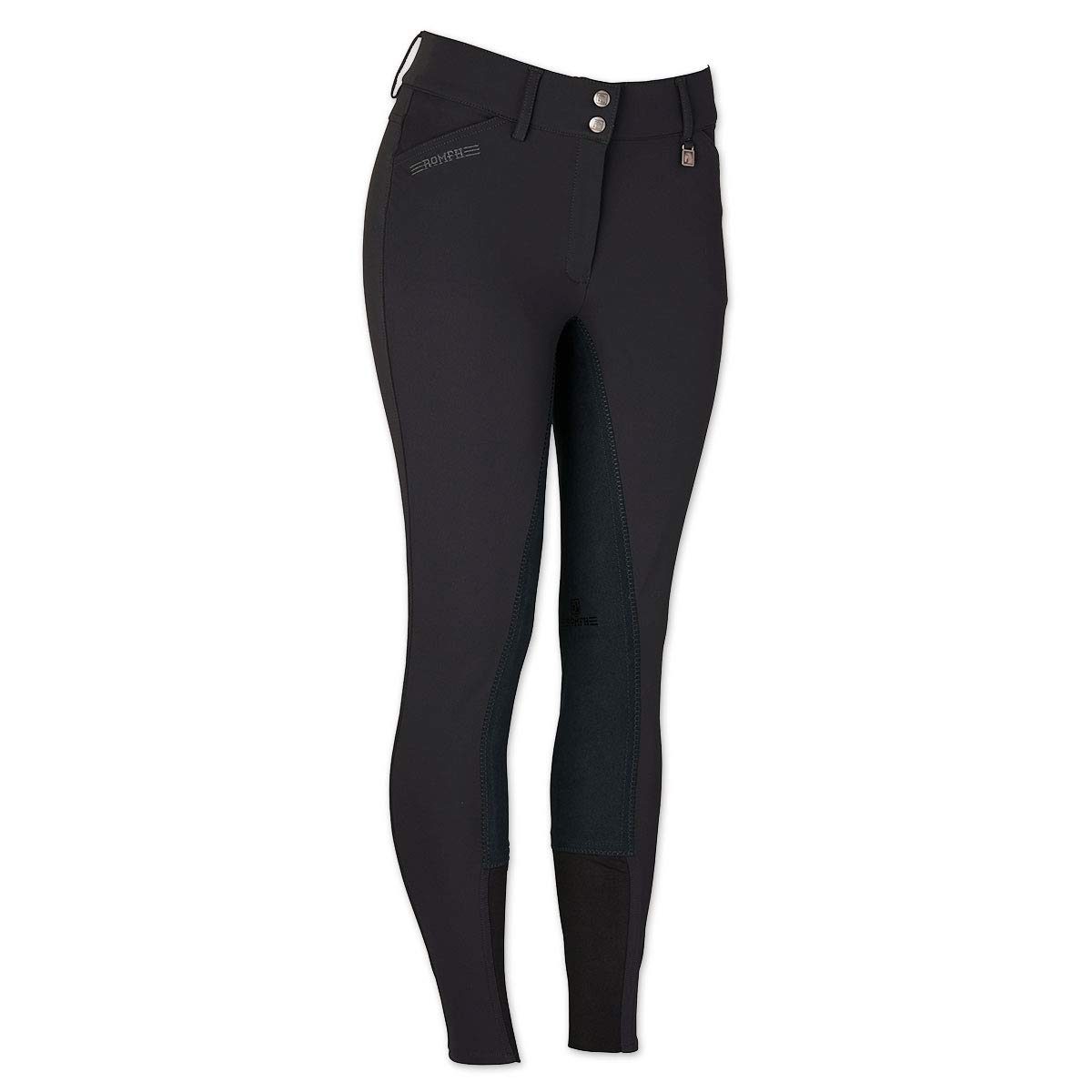 Romfh Women's LDS Sarafina Microfiber Soft Full Seat Breeches, Black, 34 Regular