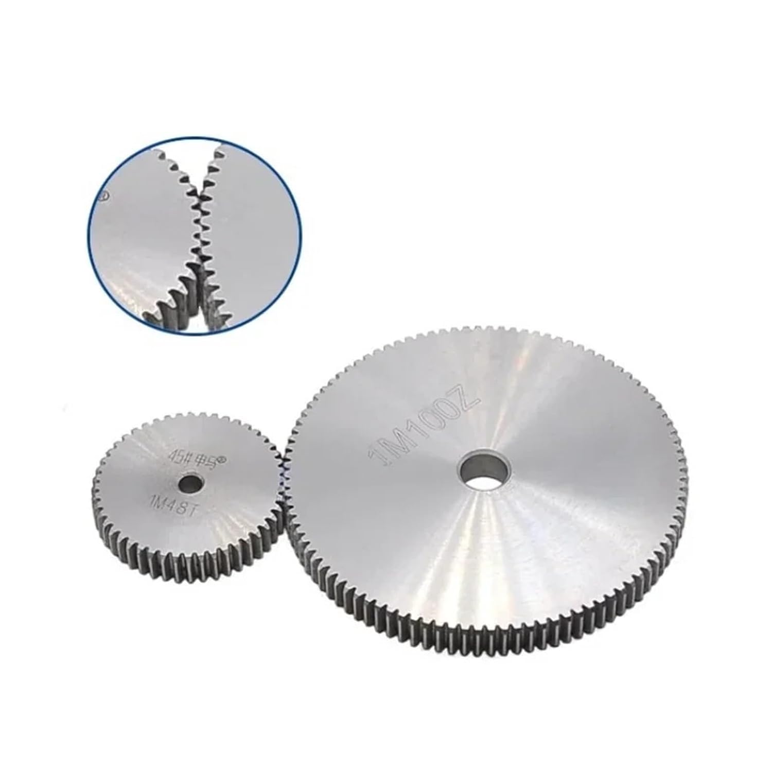 45# Steel Spur Gear 1Modulus 26/27/28/29/30/31/32/35/36/40/45/50/60 T Teeth Metal Transmission Motor 1Pcs(1M-28 Teeth)