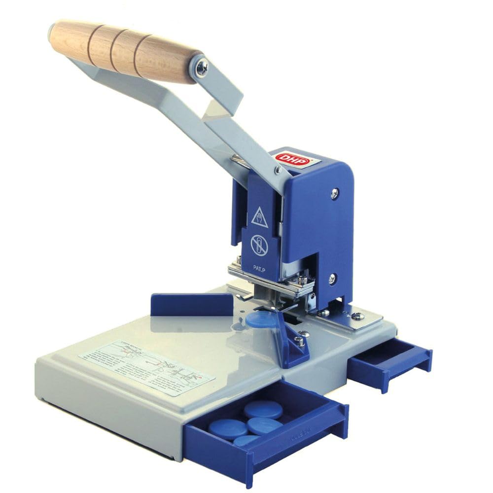 Perforadora de papel para calendarios Cutter D-200. Apta para papel, cubiertas, tarjetas plastificadas, libros y hojas sueltas. Con cortador de uñero para calendarios.