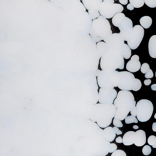 Miniatura 3 de Frita de vidrio blanco Bullseye gruesa COE 90 Fusible- 2 onzas