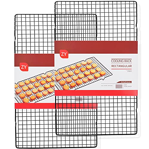 Buy [2 Pack] Cooling Racks for Baking, 16”x10” Carbon Steel Wire