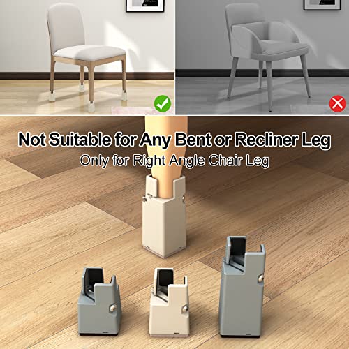 Ezprotekt Furniture Risers, Adjustable Chair Risers with Screw Clamp, 2