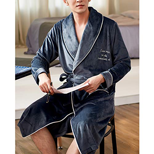 Camisones de tiras que no dañan la piel albornoces de pijama para hombre térmicos 5