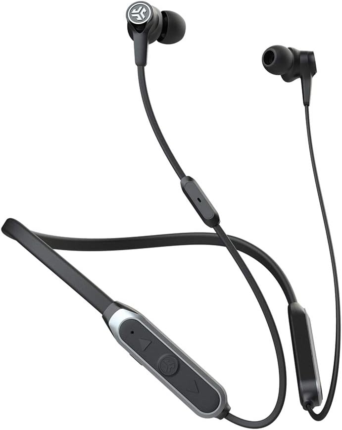 JLab Audio Epic ANC Earbuds | Active Noise Canceling | Be Aware Audio | Bluetooth 5 | 25+ Hour Battery Life | IP54 Sweat Resistant | Universal Music Control | Bluetooth Headphones | Black