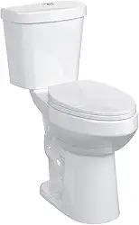 Vaso sanitário de duas peças para banheiro, vaso sanitário alto branco de duas peças com parte superior - Pressione Dual Flush, altura do assento de 53 cm - Design alongado para conforto