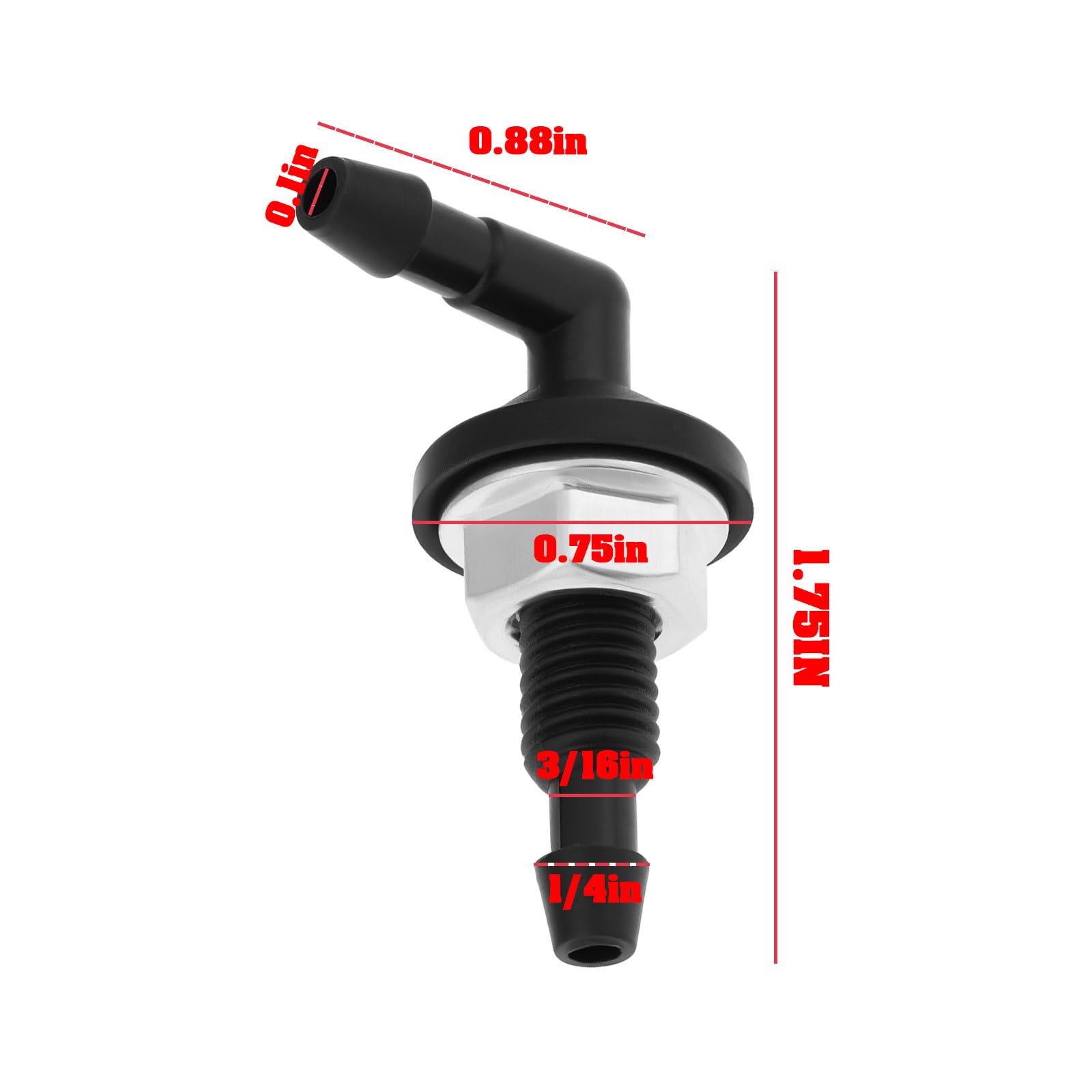Lave-Glace Marin 90° – Raccord 1/4″, Métal/Plastique, Étanche